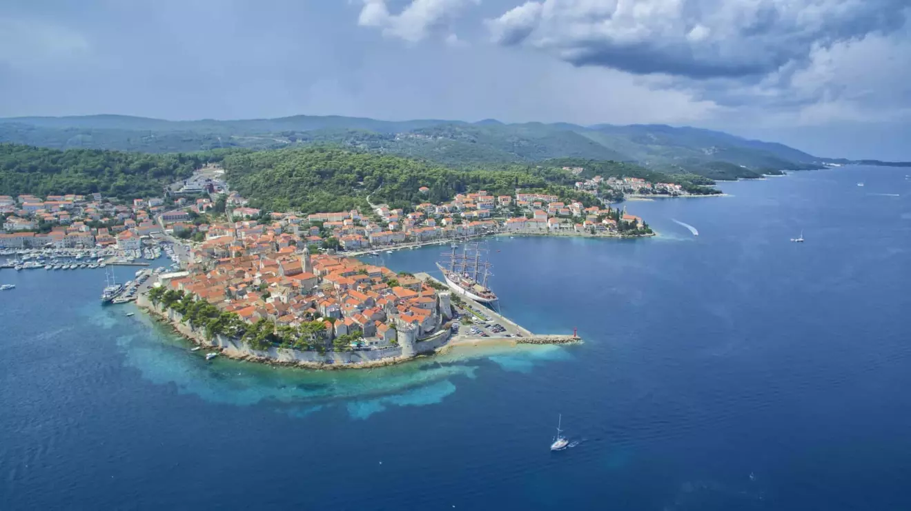 island korcula in croatia