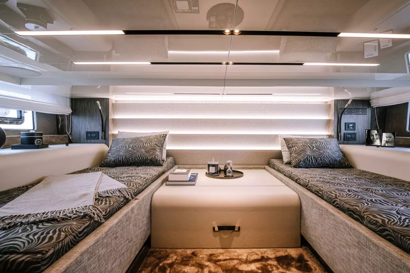 Cranchi A46 Luxury Tender aft cabin twin berths