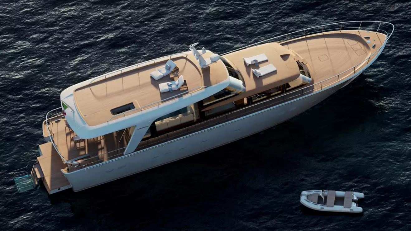 Sanlorenzo SHE aerial view