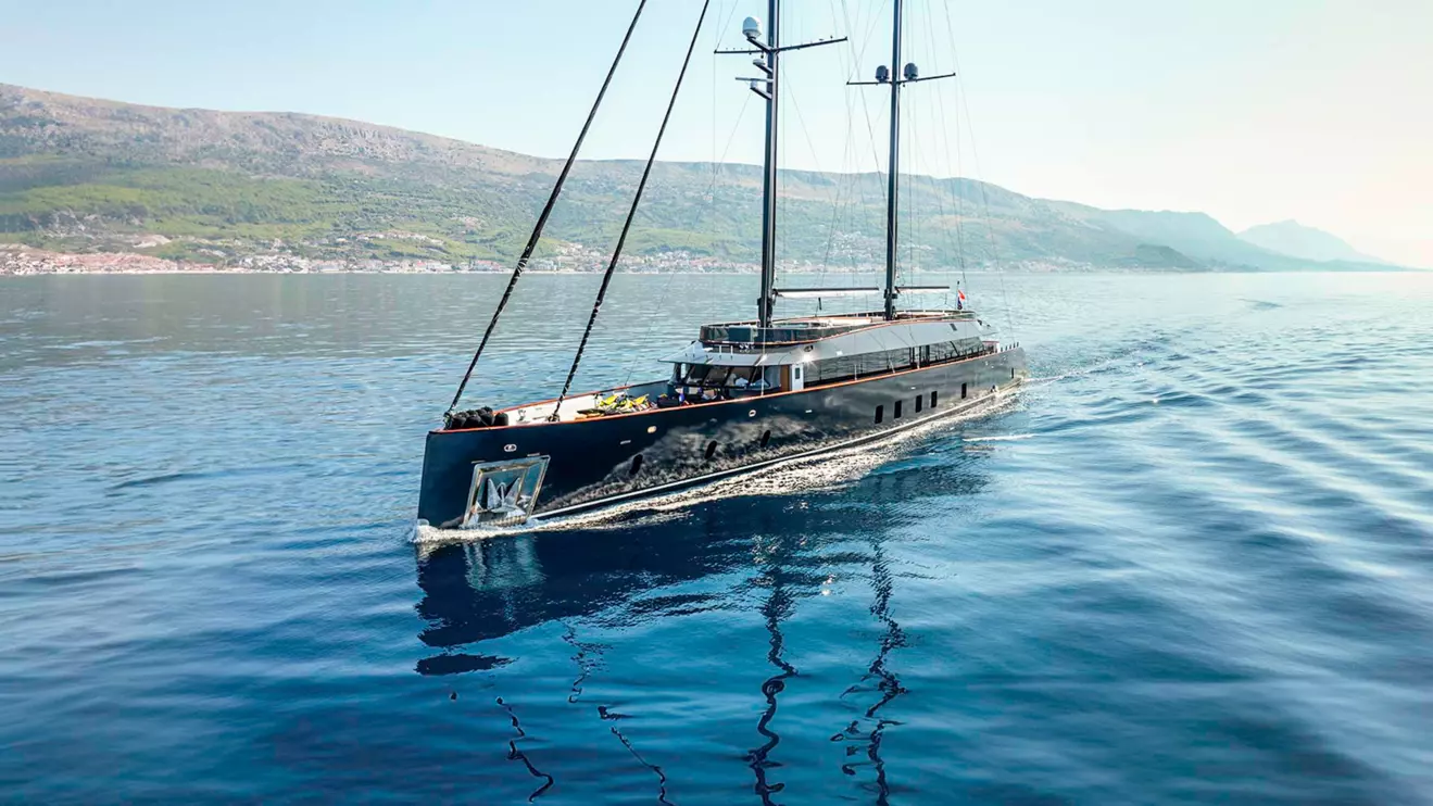 Luxury sailing yacht Scorpios external photo