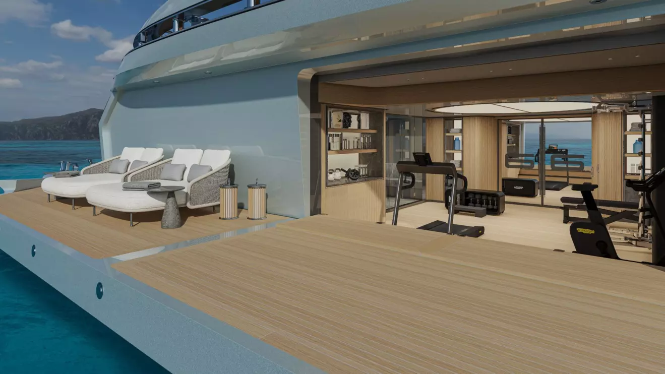 ISA Granturismo 66M wellness area