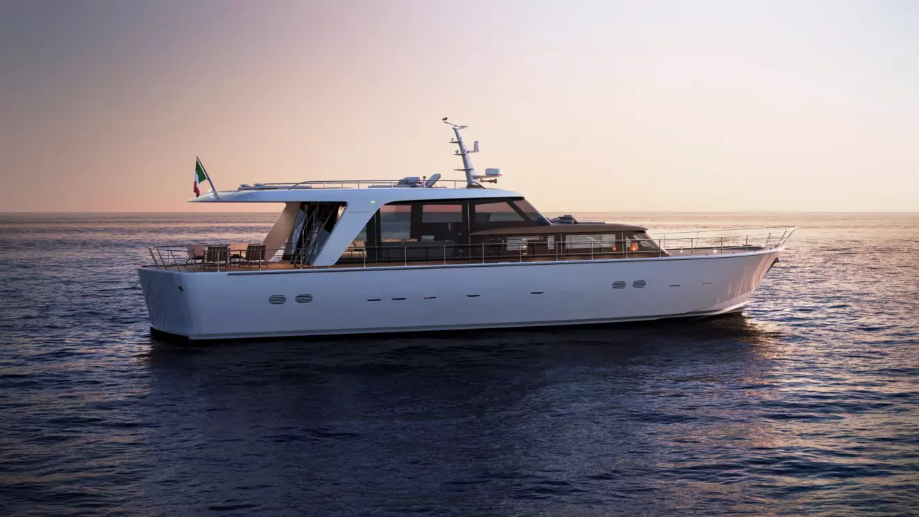 Sanlorenzo SHE sunset