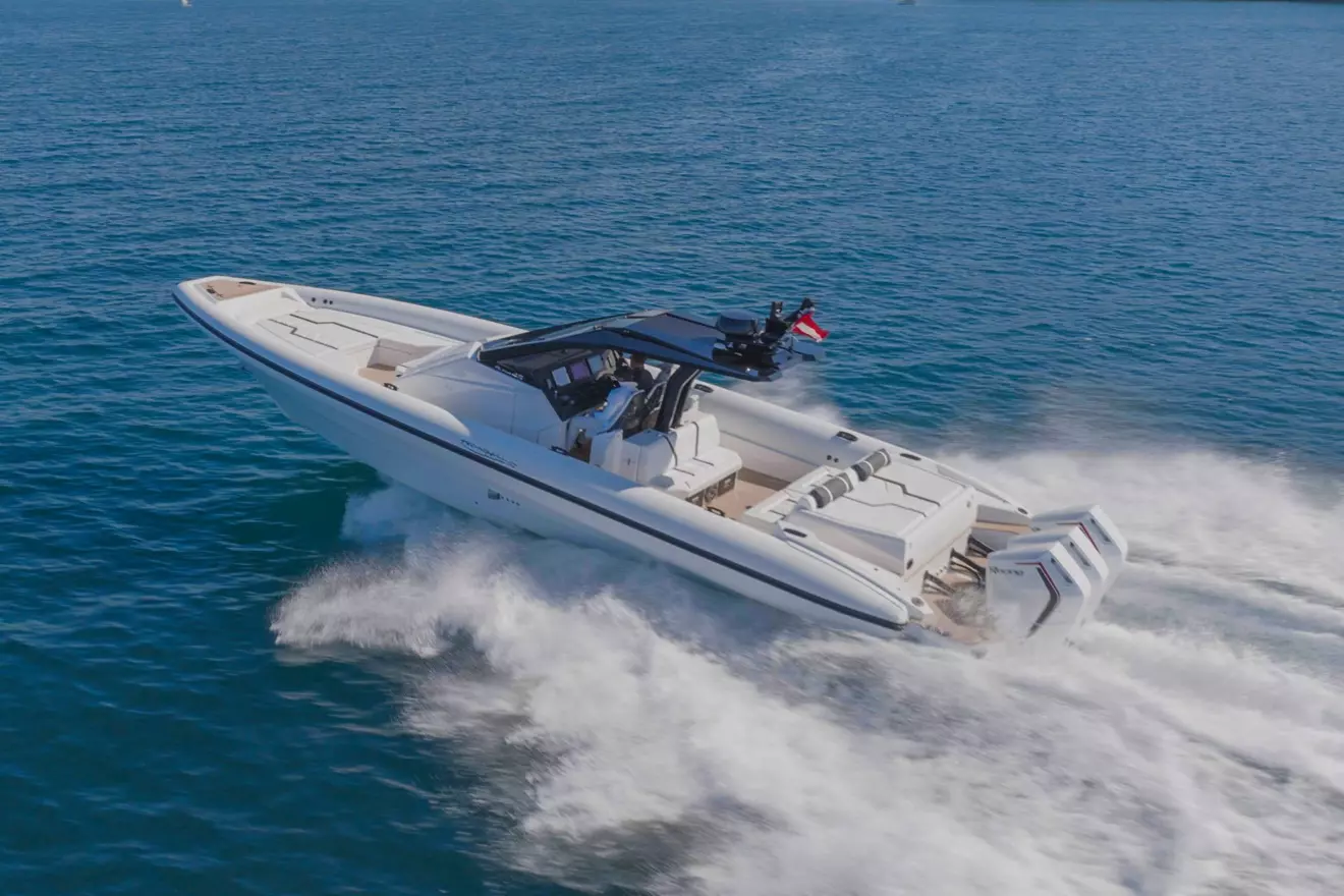Technohull Alpha 45 - aerial view cruising.jpg