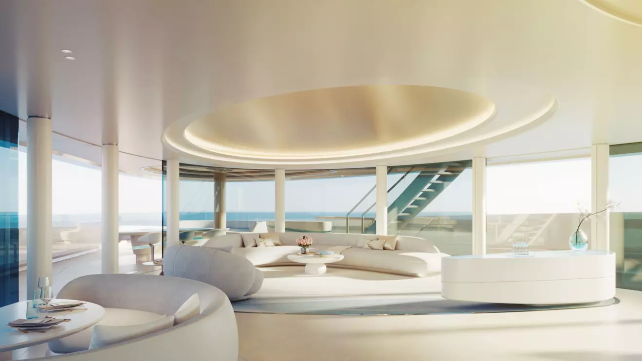 Feadship Dunes owners lounge