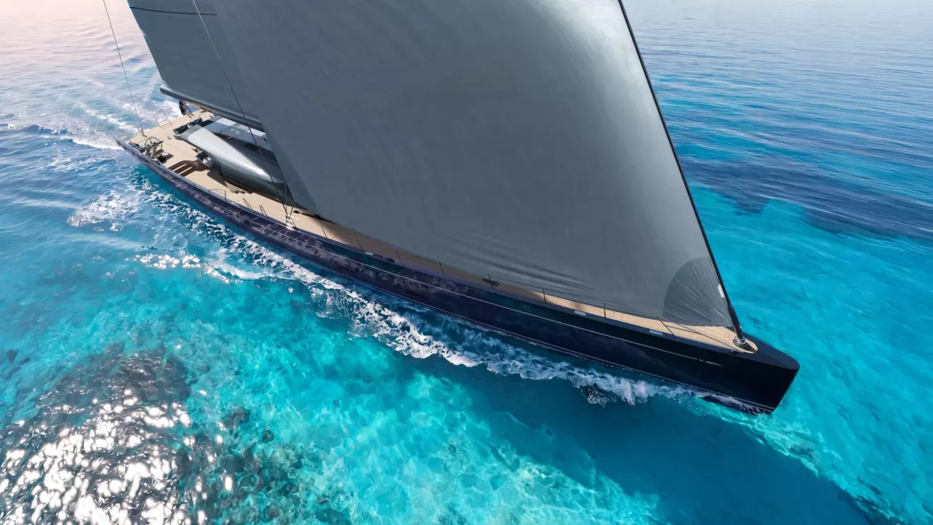 Swan Alloy 44 front view sailing