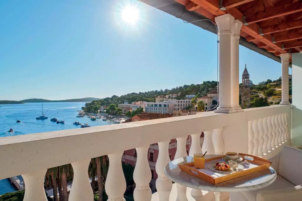 This is photo of a Palace Elisabeth Penthouse Suite Balcony