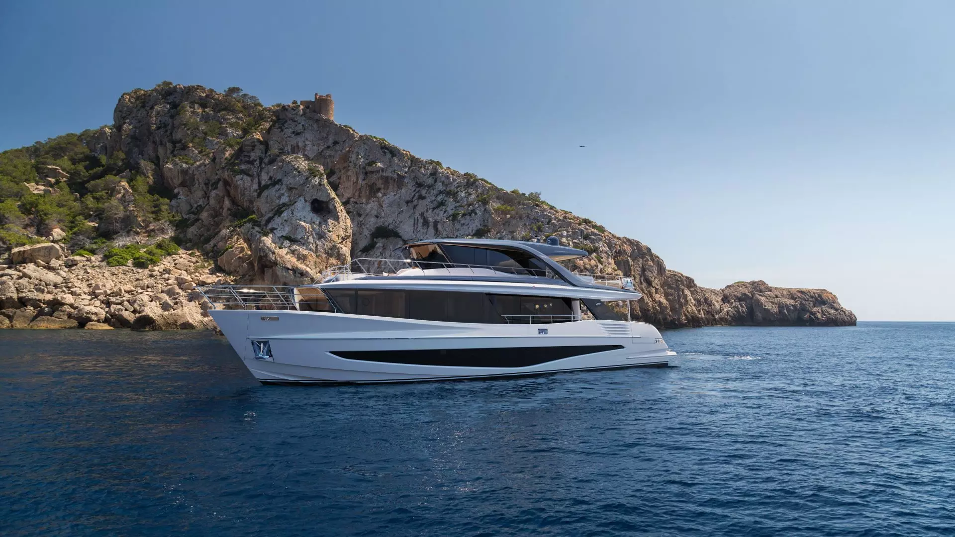 Princess X90 side view