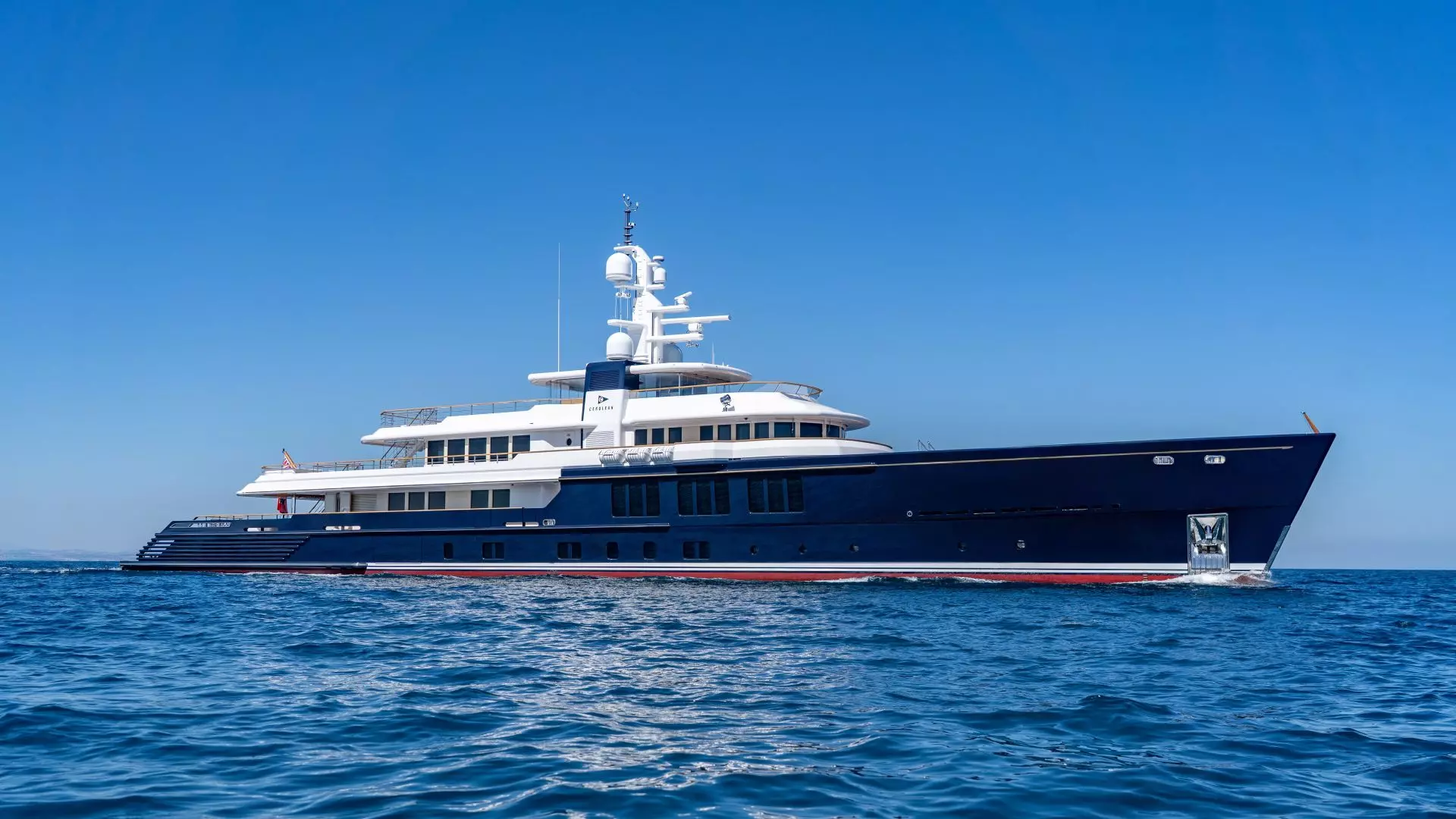 CRN Superyacht Cerulean side view