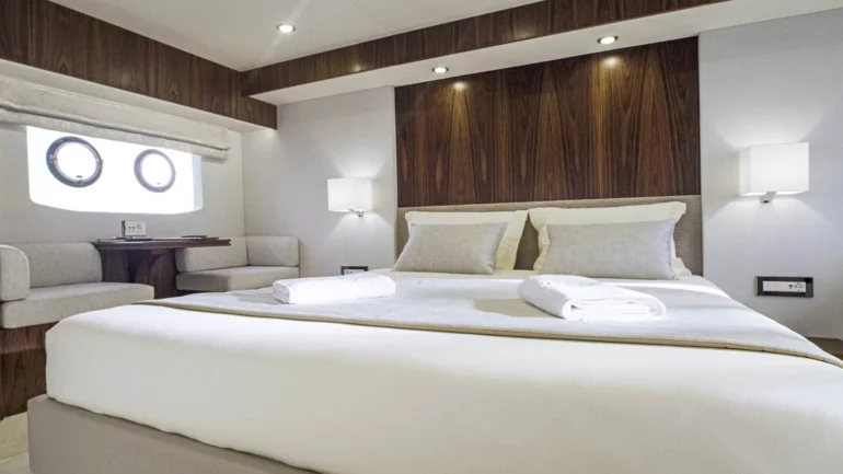 Cabin of a luxury yacht